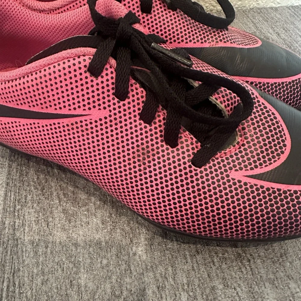 Nike JR Bravata II FG Pink Blast / Black 844442-600 (Youth) Kids Size 3.5Y